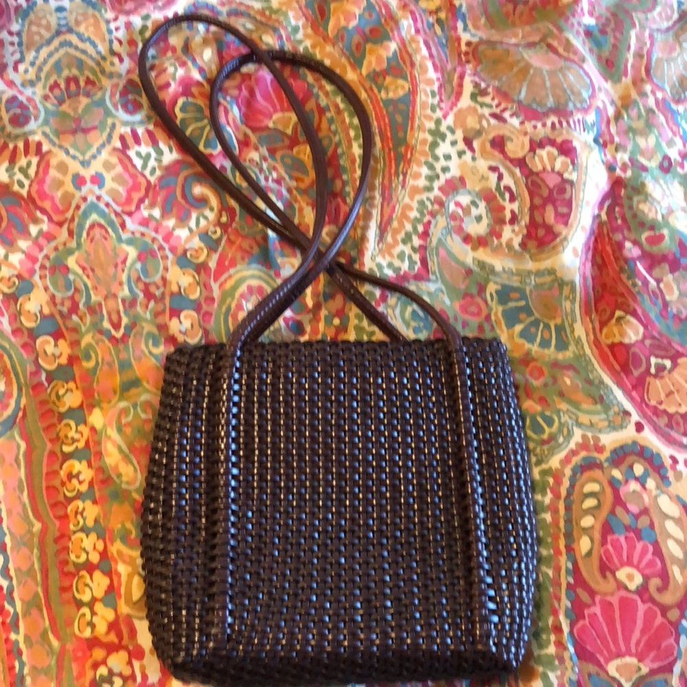 Nine West woven leather bag